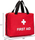 Red First Aid Bag Empty Travel Rescue Pouch for Medicine Storage, Emergency Bag for Car Home Office Kitchen Sport