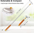 Back Scratcher, Metal Telescopic Back Scratcher with Wooden Handle, Steel Roller Ball, Portable Face Head Scalp