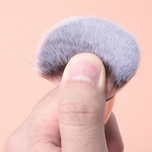 KINGMAS Foundation Makeup Brushes, 2Pcs Premium Double-Ended Brush for Buffing Liquid, Cream, Powder