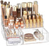 Makeup Organizer for Vanity, Large Acrylic Desk Holder with Drawers, Ideal for Cosmetics, Lipsticks, Nail Polish,