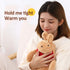 SKUZA Hot Water Bottle, Winter Rabbit Hot Water Bottle Cover Explosion-Proof Plush Fabrics Warm Water Bag Removable