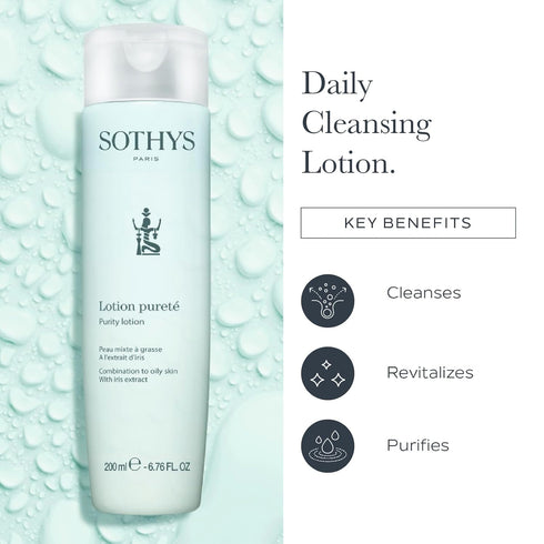 SOTHYS Purity Lotion | Bi-Phased Oil Cleanser, Acne Reducing Moisturizer | Toner for Oily Skin