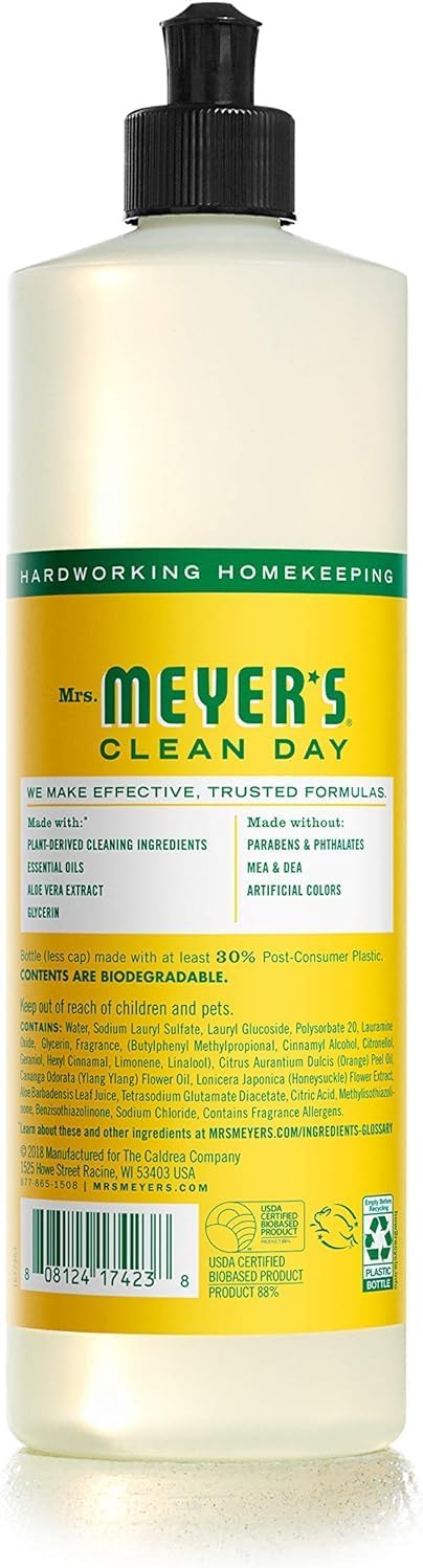 Set, 3 Mrs. MEYER'S Kitchen Dish Soap, Hand Soap, and Multi-Surface Cleaner, CT (Honeysuckle)