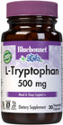 L-Tryptophan 500 mg Vitamin Capsules, 30 Count by BlueBonnet
