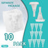 Men10 Pack Set,Disposable Incontinence(0.98in/25mm/Small Silicone External Condom Catheter for Adhesive Catheter Day