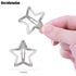 Star Hair Clips 2000s Y2K Snap Hair Barrettes, Non Slip Silver Metal Hair Accessories for Girls Women