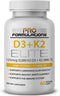 D3 + K2 Elite – Vitamin D3 + K2 – 60 Day Supply, High-Potency, Bioavailable MK-7