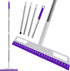 Multifunction Magic Broom, Purple - 4 in 1 Adjustable Silicone Wiper Floor Squeegee for Bathroom, Kitchen, Tile Cleaning