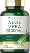 Carlyle Aloe Vera Softgel Capsules 20,000mg - 300 Count, Non-GMO, Gluten Free Aloe Vera Gel Supplement