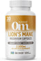 OM MUSHROOM SUPERFOOD Lion's Mane Mushroom Capsules, Superfood Supplement, 90 Count, 30 Day Supply