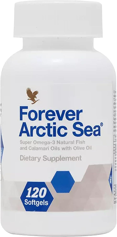 Forever Living Arctic Sea Omega-3 Supplement, 120 Softgels, Supports Heart, Brain, & Eye Health