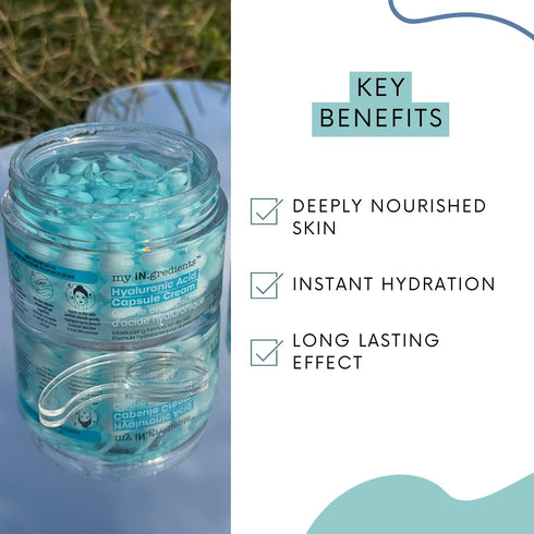 masque BAR My Ingredients Hydrating Face Moisturizer Capsule Creams - Shea Butter, Niacinamide, Hyaluronic Acid, 50ml