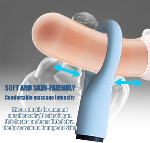 Opaeroo 1.45-inch 18-19 mm Inner Diameter Massage Gun Attachments, L-Shaped Design Meet Different Needs for Deep Tissue
