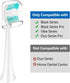 Replacement Toothbrush Heads for AquaSonic Black Series Vibe Series, Curved Design with Nylon Bristle (White)