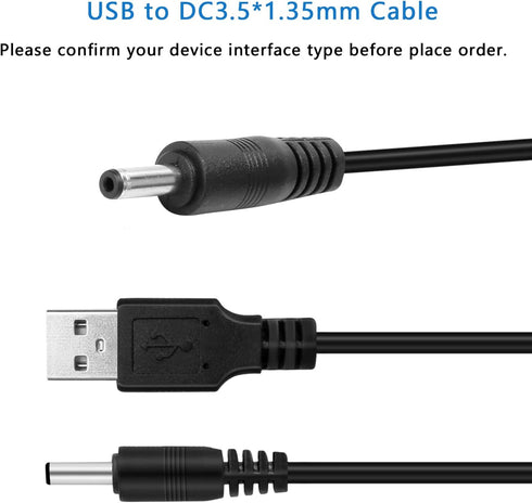 Replacement Charger Cord for Fairywill/KIPOZI/Dnsly/Sboly Sonic Electric Toothbrush, 3.3ft Black