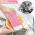 Houseen 12-Layer Tearable Microfiber Sponge Rag - Super Absorbent Reusable Cleaning Cloth with Rainbow Colors