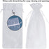 HRX Package 30pcs White Organza Wine Bags - Sheer Mesh Gift Pouches with Drawstring for Christmas