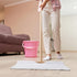 Singhoow Set 40 Inch 3 15 24 Inch Cuban Wood Mop T Stick with Pcs Microfiber Squeegee Mopping Towel Floor Cloth