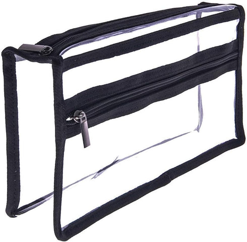 Clear PVC Makeup Bag, Transparent Large Cosmetic Organizer Bag, Travel Makeup Accessories Storage Pouch