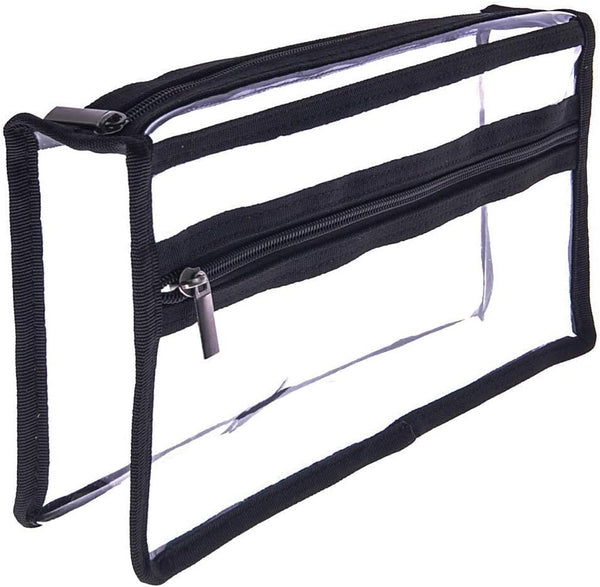 Clear PVC Makeup Bag, Transparent Large Cosmetic Organizer Bag, Travel Makeup Accessories Storage Pouch