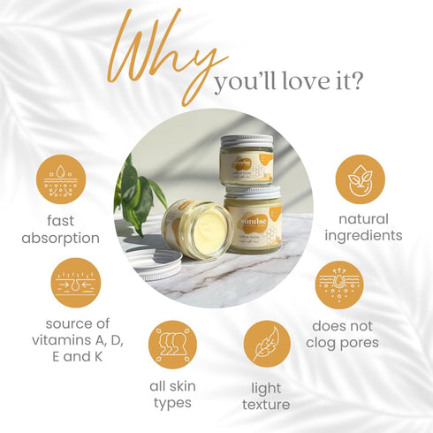 Honey and Tallow Balm - Lavender Body and Face Moisturizer - 100% Grass Fed Beef Tallow - 4 Ounces