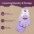 Moisturizing Socks and Gloves Set | Purple Fuzzy Socks & Gloves with Aloe and Vitamin E for Women