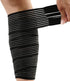 Elastic Lower Leg Calf Compression Support Bandage Sleeve for Shin Splint Guard, Adjustable Plus Size, Black