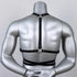 ROIEIIR Mens Leather Restraint Body Harness, Punk Gothic Chest Harness with Adjustable Waist & Shoulder Straps, Fashion