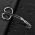 Silver Stainless Steel Eyebrow Scissors and Tweezers, Elbow Pliers Clip Scissors for Facial Hair Care