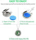 Aromatherapy Essential Oil Diffuser Stainless Steel 30 MM Silver Magnetic Locket Pendant with Chain Necklace, Refill