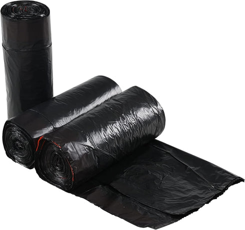 1.2 Gallon Black Garbage Bags, Small Drawstring Trash Bags, 3 Rolls, 110 Counts