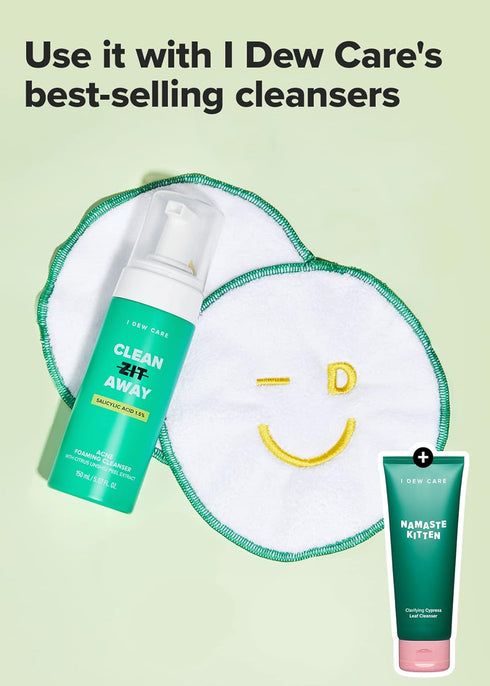 I DEW CARE Fast Absorbent Handy Towel for Hand, Face & Spa, Quick Dry Travel Size Facial Skincare Washcloth