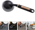 OUNONA Long Handle Kitchen Dish Scrub Brush for Pans and Pots, Black Multi-Functional Dish Cleaning Brush with Sturdy