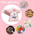PH PandaHall 5x7 Inches Heart Organza Bags, 100pcs Pink Gift Bags for Jewelry and Wedding Favors