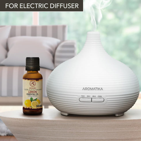 Lemon Essential Oil 1.0 Fl Oz (30ml) - 100% Pure & Natural Aromatherapy for Relaxation & Nails Care