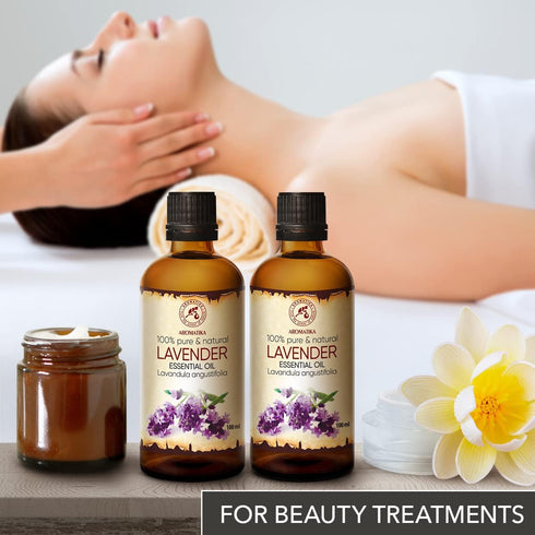 Lavender Essential Oils 6.8 Fl Oz - Pure Aromatherapy Lavender Oil for Diffusers, Sleep, Skin Care, Body & Hair