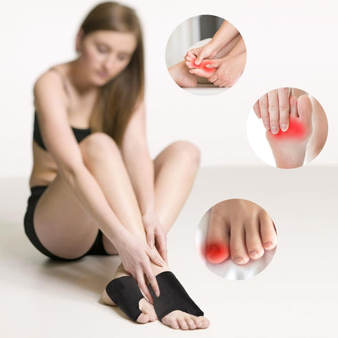 Foot Ice Packs Wrap for Big Toe, Reusable Cold & Heat Therapy Gel Compress for Bunion Relief, Gout Pain, and Swelling