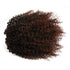 Short Afro Kinky Curly Ponytail Hair Piece for Women, Synthetic Extension in Mix Dark Brown (1B/33#)