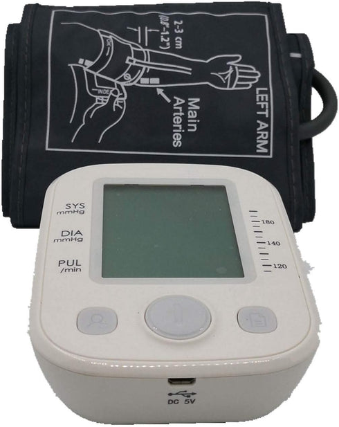 Upper Arm Blood Pressure Machine with Extra Large Cuffs 8.6-16.5" Range Home Use BP Monitor One Key Operation with Easy to Read Precise Readings