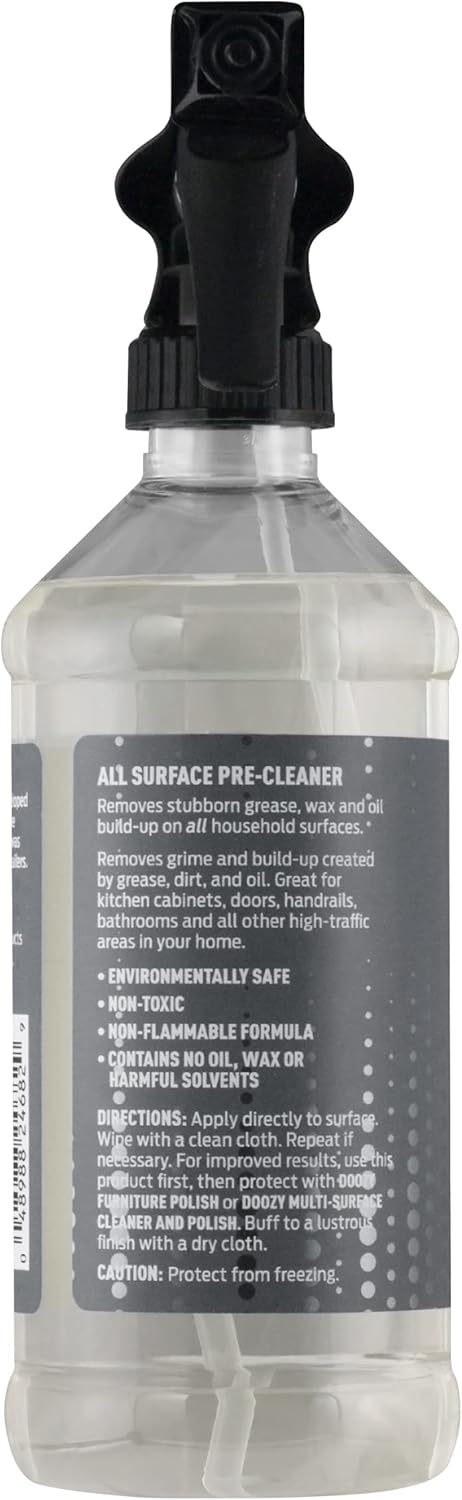 Doozy All Surface Pre-Cleaner, Pre Treatment to Remove Grease, Grime, Dirt, Wax & Oil on Furniture, Wood, Glass,
