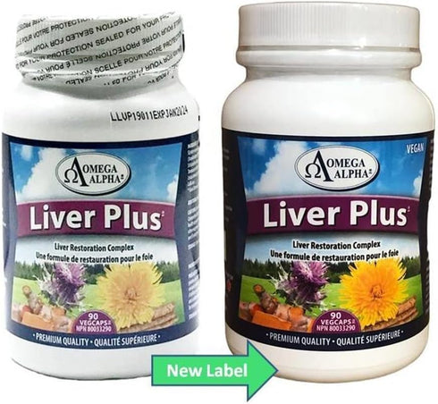 Omega Alpha Liver Plus Liver Healthy Support Formula, 90 Veg Capsules