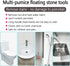 4TH Pumice Stone for Toilet Bowl Cleaning, Remove Limescale Stains and Hard Water Rings, 4 Pack