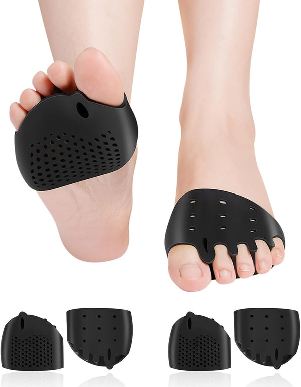 Metatarsal Pads, Gel Toe Separators, Bunion Corrector Cushion, Soft & Breathable for Rapid Pain Relief