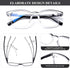 AQWANO 4 Pack Blue Light Filter Computer Reading Glasses for Men and Women