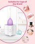 Set 2, Reusable Menstrual Cup (Small & Large Size) of Soft Silicone, Low or High Cervix, Safe Period Cup, Heavy & Light