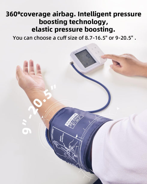 Blood Pressure Monitor for Home Use, AILE 111 Blood Pressure Machine, Adjustable Cuff, Voice Broadcast, Accurate Monitor