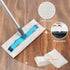 Sweeper Mop Starter Kit, Small Flat Mop with 2 Reusable Microfiber Pads, 30pcs Disposable Dry Cloths for Hardwood Floor