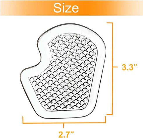 Metatarsal Pads Gel Cushions 8 Count, Protect and Relieve Ball of Foot, Sesamoid, Metatarsal Pain - 4 Pairs