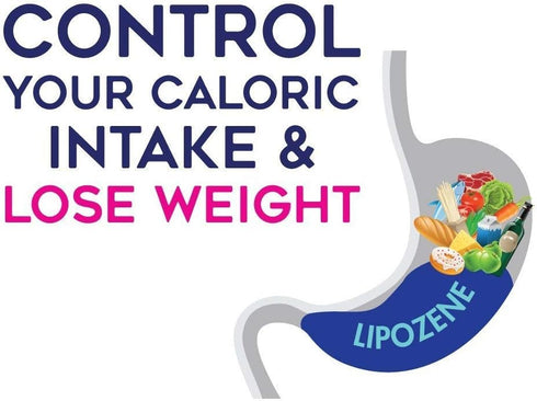 Lipozene Diet Pills - Weight Loss Supplement, Appetite Suppressant, 1 Bottle of 60 Capsules, 30 Servings, No Caffeine
