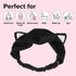 I DEW CARE Face Wash Headband - Black Cat | Adorable Design for Washing & Cleansing, Quick Dry